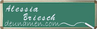 Alessia Briesch Visitenkarte